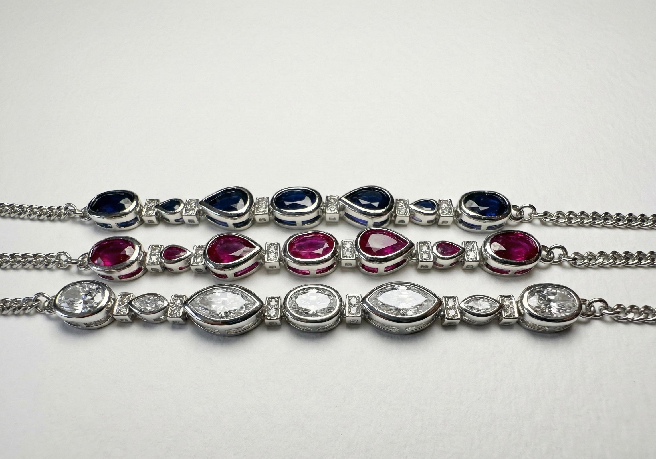 Colored Zircon Bracelet - Sterling Silver